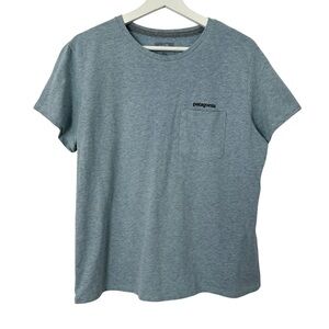 PATAGONIA MEN"S LINE LOGO RIDGE POCKET RESPONSIBILI- TEE SIZE XL